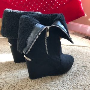Black Booties Ankle Boots 9 1/2